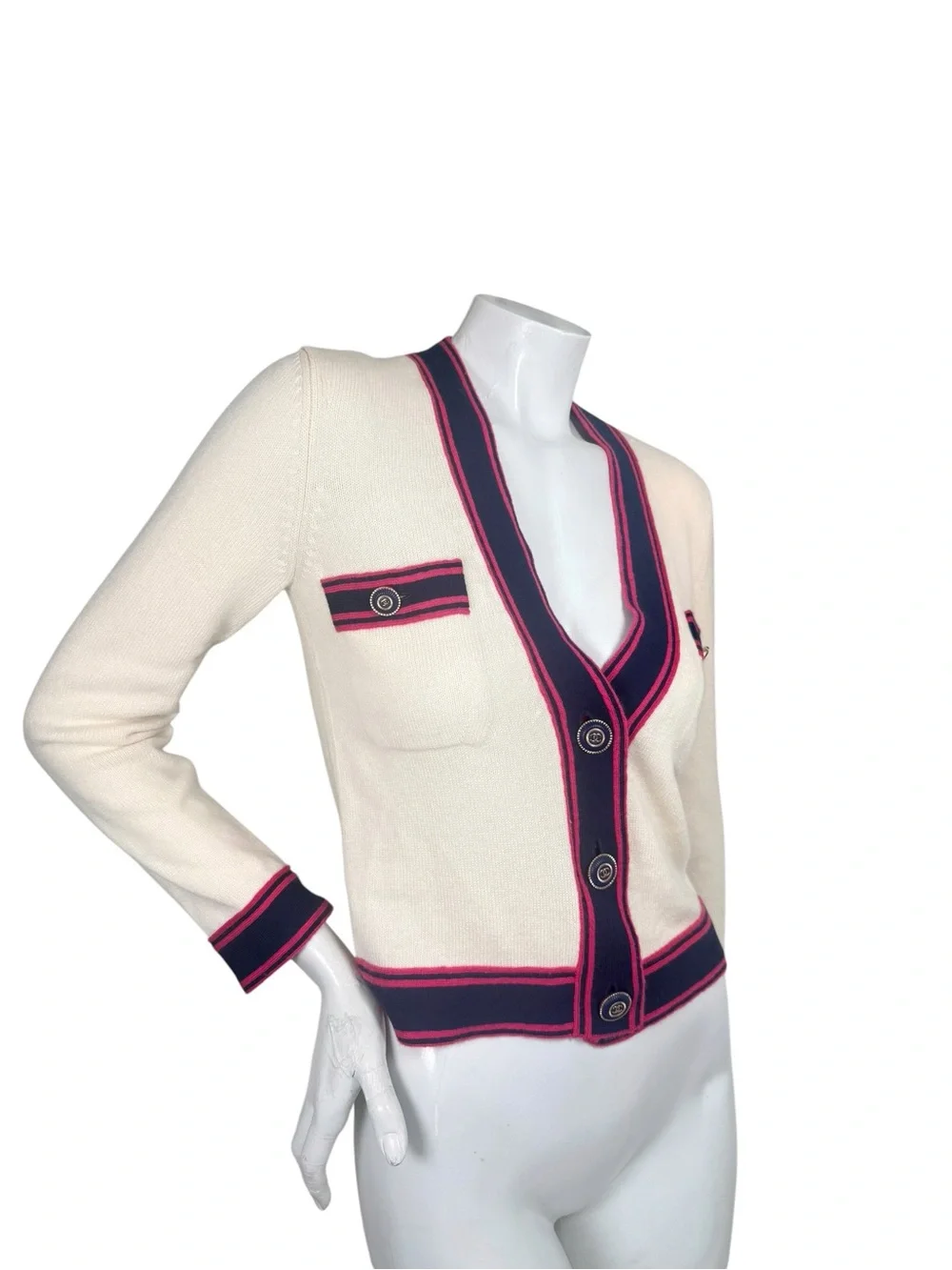 Chanel 20C Resort 2020 Cashmere CC Cardigan FR 34